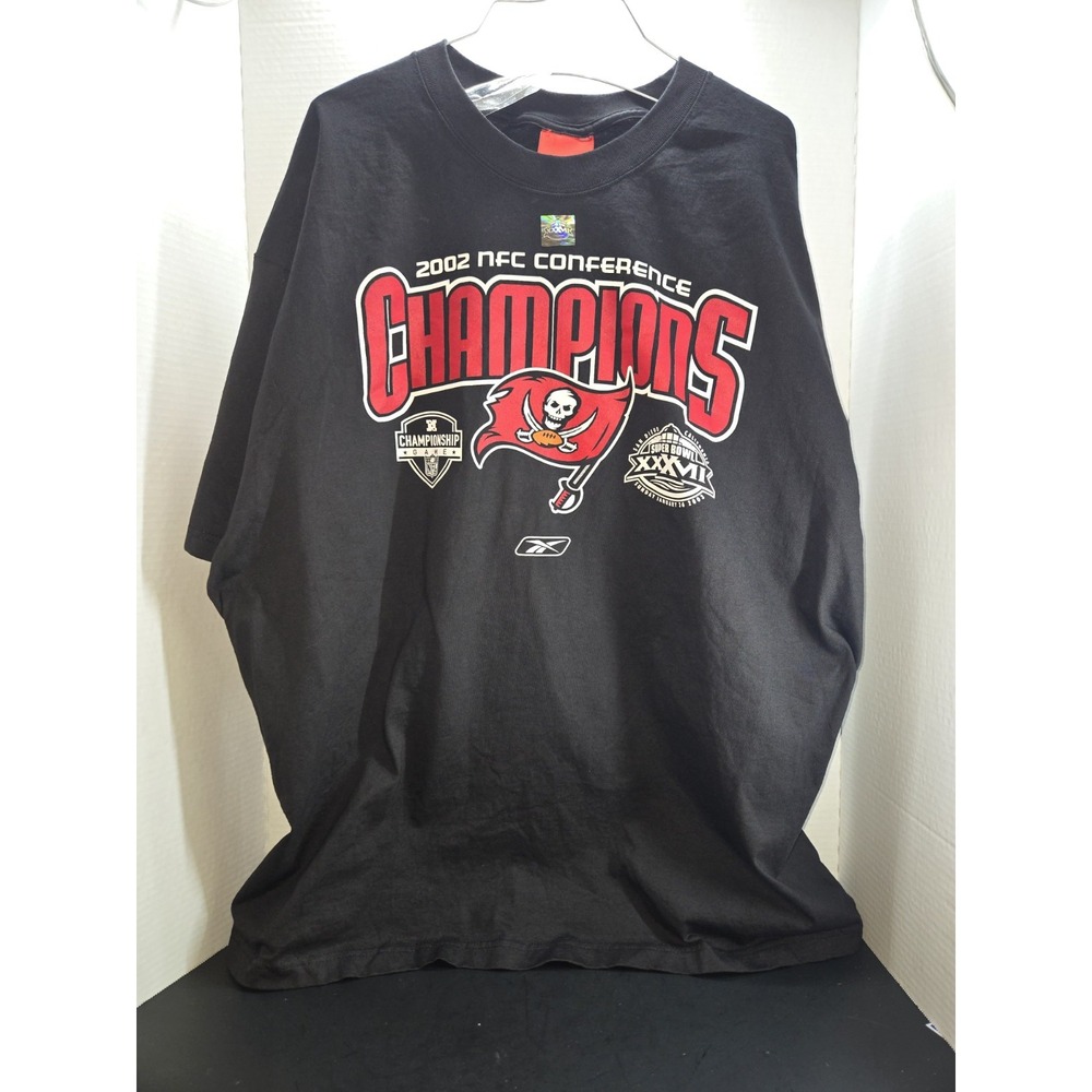 Vintage 2002 Super Bowl XXXVI Champions Tampa Bay Buccaneers T-Shirt Men's XL
